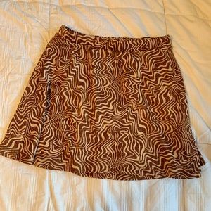 funky design mini skirt